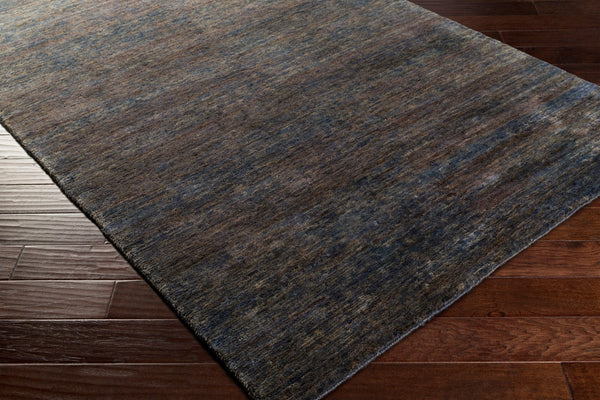Surya Crusoe 2' X 3' Handmade Jute Rug - Timeless Modern Minimalist Décor For Comfort And Style Dark Blue Jute Cru2007-3353