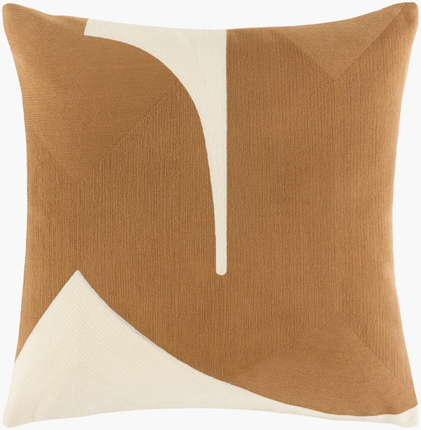 Livabliss Curvea Cotton Woven Square Accent Pillow Handcrafted in India for Modern Interiors CRV003-2020P