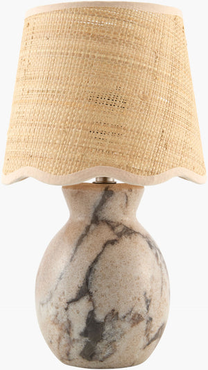 Livabliss Cerava Arts and Crafts Accent Table Lamp with Linen Felt Shade for Warm Ambient Glow CRVA-005