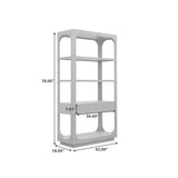 Scott Living Home Griffith Etagere Gray with Light Wood Finish P367DJ305 Pulaski Furniture