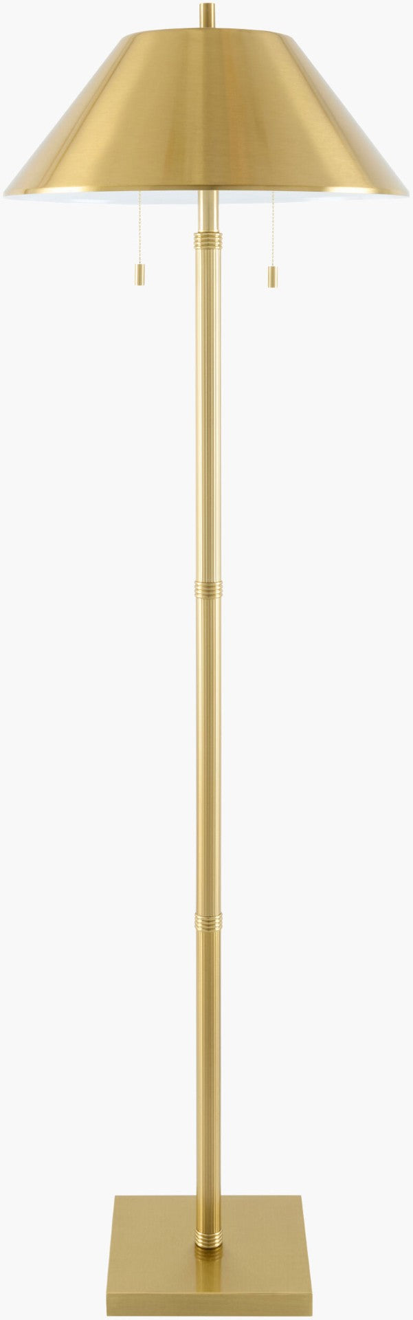 Livabliss Corvane Traditional Floor Lamp with Felt Shade for Living Room Reading Corner CRVN-004