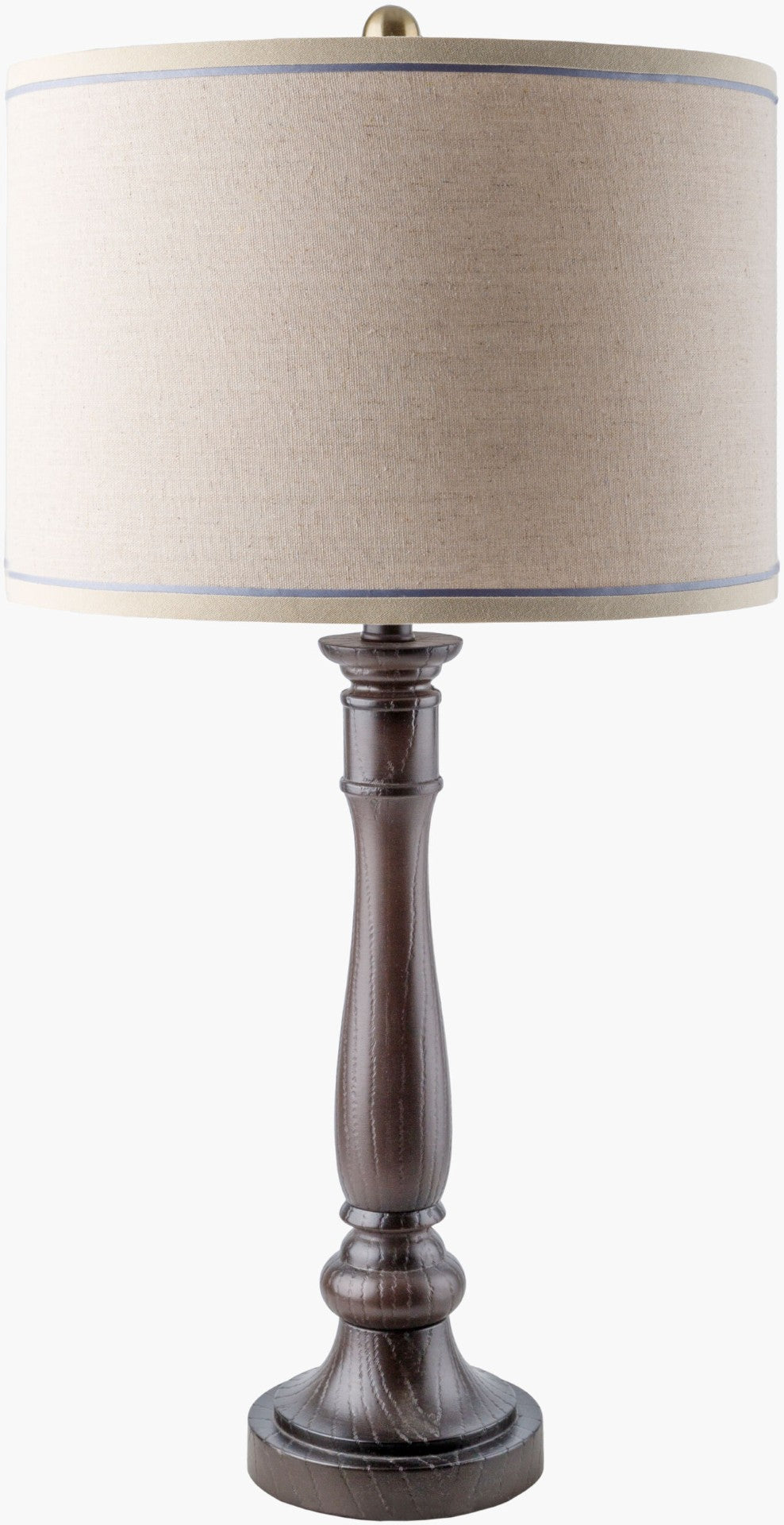 Livabliss Cory Rustic Resin Table Lamp with Linen Shade for Cottage Farmhouse Bedroom Decor CRY-001
