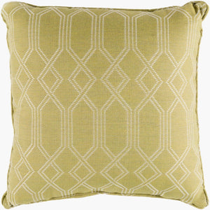 Surya Crissy Woven Vintage Accent Pillow Handcrafted Texture for Sofas and Armchairs CS003-2020