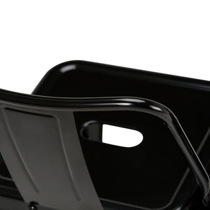 English Elm Rayne 24" Metal Counter Height Stools Set Of 2 - Industrial Black Design For Kitchen Or Bar Use B136P159479-GIGA