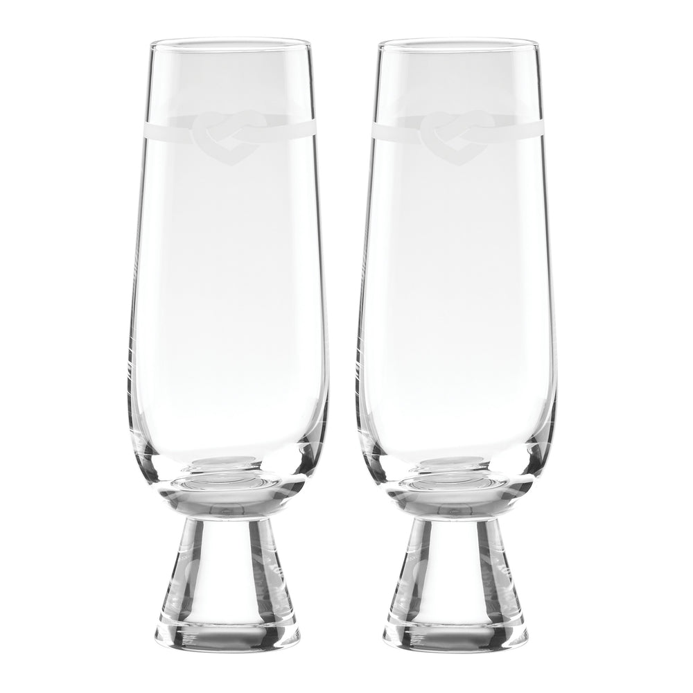 Lenox Kate Spade With Love 2-Piece Stemless Toasting Flutes Clear, NO COLOR GLASS,CRYSTAL 890016