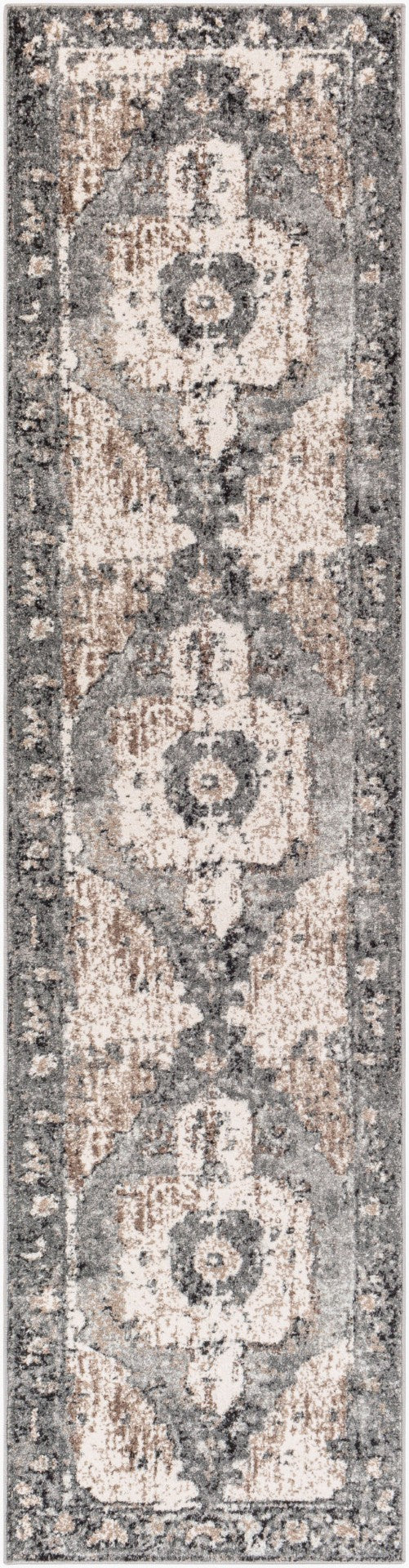 Livabliss Chelsea Traditional Area Rug Turkey Woven Polypropylene for Large Formal Living Rooms Dark Brown, Cam 2'7" x 10' CSA2304-2710