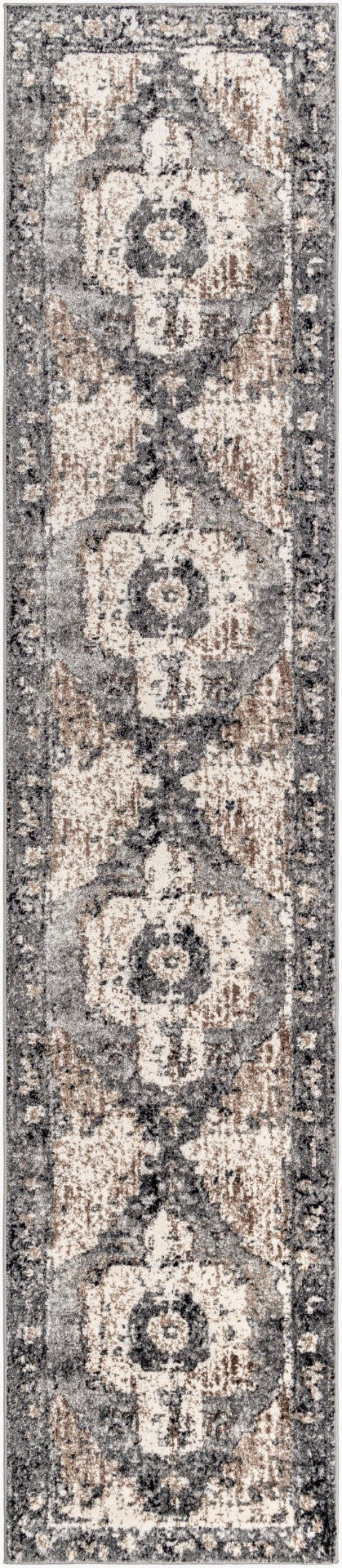 Livabliss Chelsea Traditional Area Rug Turkey Woven Polypropylene for Large Formal Living Rooms Dark Brown, Cam 2'7" x 12' CSA2304-2712