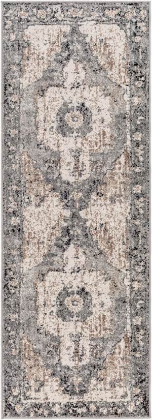 Livabliss Chelsea Traditional Area Rug Turkey Woven Polypropylene for Large Formal Living Rooms Dark Brown, Cam 2'7" x 7'3" CSA2304-2773
