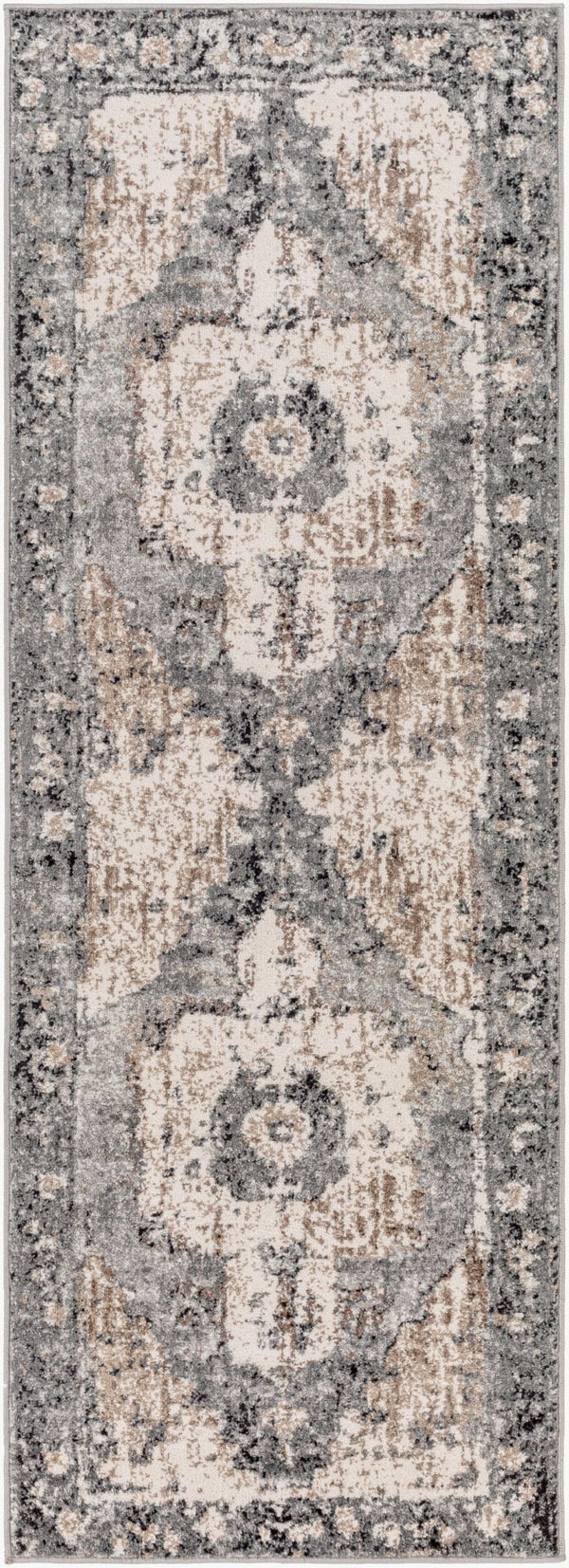 Livabliss Chelsea Traditional Area Rug Turkey Woven Polypropylene for Large Formal Living Rooms Dark Brown, Cam 2'7" x 7'3" CSA2304-2773