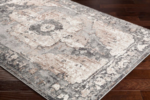 Livabliss Chelsea Traditional Area Rug Turkey Woven Polypropylene for Large Formal Living Rooms Dark Brown, Cam 7'10" x 7'10" Square CSA2304-710SQ