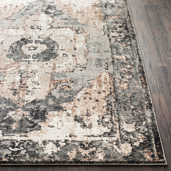 Livabliss Chelsea Traditional Area Rug Turkey Woven Polypropylene for Large Formal Living Rooms Dark Brown, Cam 7'10" x 7'10" Square CSA2304-710SQ