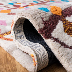 Safavieh Casablanca Shag 216 Hand Tufted  Rug Ivory / Multi 1'-6" x 3'-9"