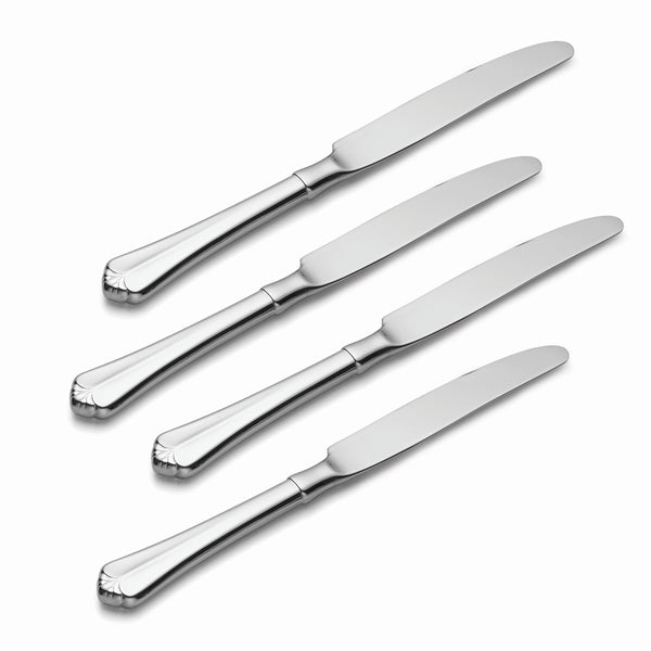 Lenox Oneida Juilliard Fine Flatware Dinner Knives, Set of 4 Metallic, STAINLESS METAL 2273004G