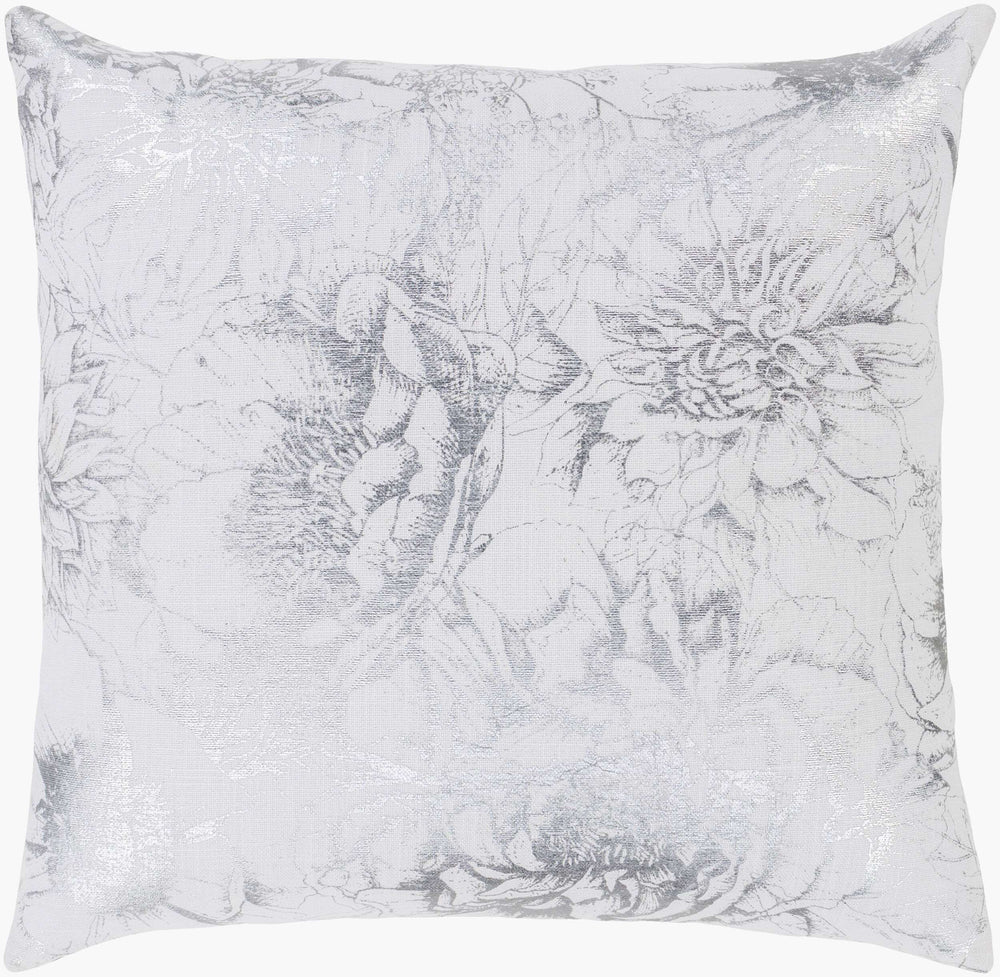 Surya Crescent 18”X18” Modern Cotton Accent Pillow - Plush Elegance For Sofa & Bed, Easy Care Design Lavender Cotton,Cotton Csc004-2222p