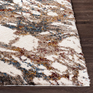 Livabliss Celestial Plush Polyester Shag Rug High Low Pile Accent for Bedroom or Entryway Cream, Medium G 2' x 2'11" CSG2304-23