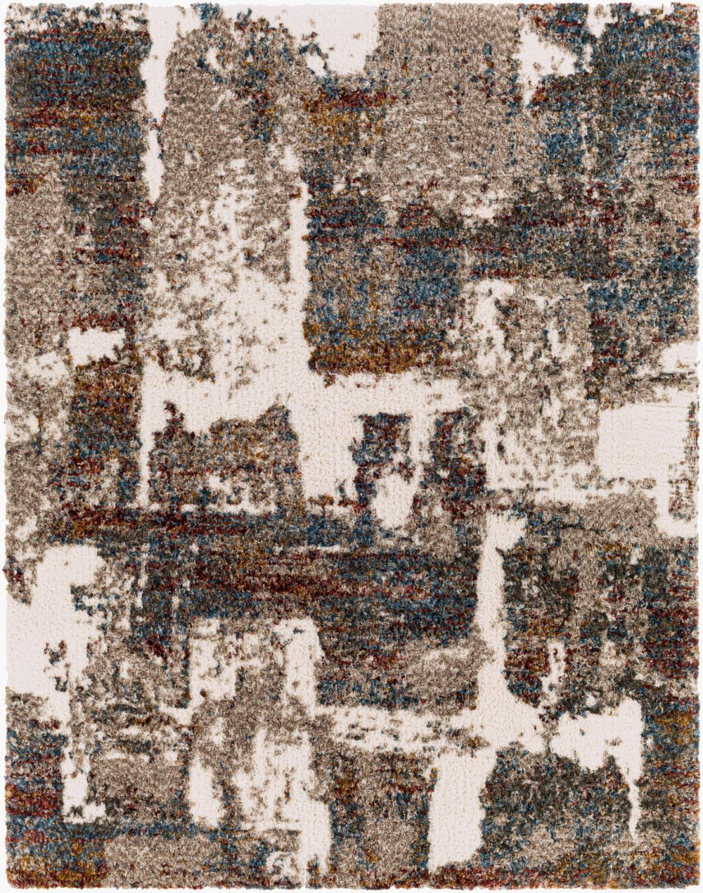 Livabliss Celestial High Low Shag Rug Soft Polyester Pile Woven Texture for Cozy Entryway Spaces Medium Gray, Gr 7'10" x 10' CSG2305-71010