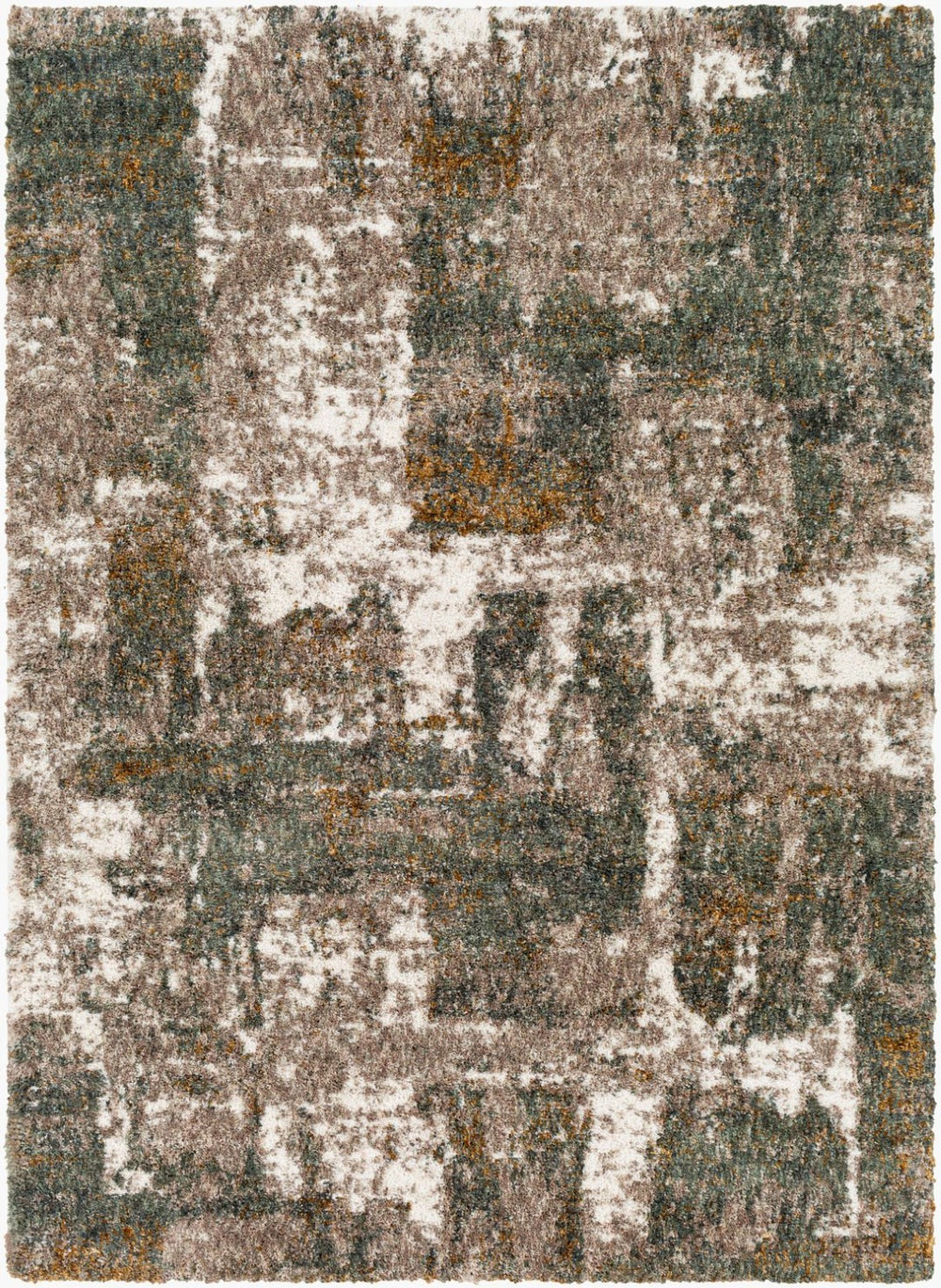 Livabliss Celestial Plush Polyester Shag Rug Machine Woven High Low Pile Bedroom Accent Medium Gray, Gr 5'3" x 7' CSG2306-537