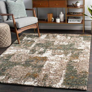 Livabliss Celestial Plush Polyester Shag Rug Machine Woven High Low Pile Bedroom Accent Medium Gray, Gr 5'3" x 7' CSG2306-537