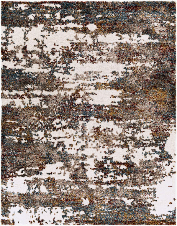 Livabliss Celestial Plush Shag Area Rug Machine Woven Polyester for Modern Minimalist Interiors Teal, Dark Blue 7'10" x 10' CSG2307-71010