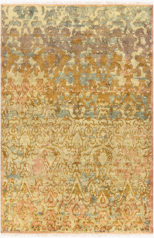 Surya Cheshire Handmade 2' X 3' Wool Rug - Elegant Hand-knotted Design With Fringe For Chic Home Décor Light Brown Nz Wool Csh6000-23