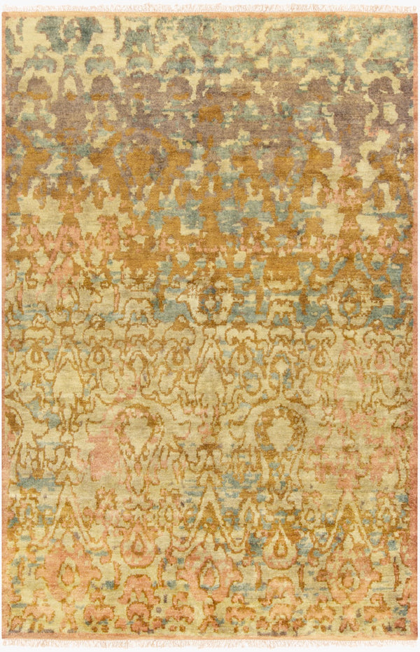 Surya Cheshire Handmade 2' X 3' Wool Rug - Elegant Hand-knotted Design With Fringe For Chic Home Décor Light Brown Nz Wool Csh6000-23