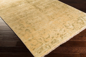 Surya Cheshire Handmade 2' X 3' Wool Rug - Elegant Hand-knotted Design With Fringe For Chic Home Décor Wheat Nz Wool Csh6001-5686