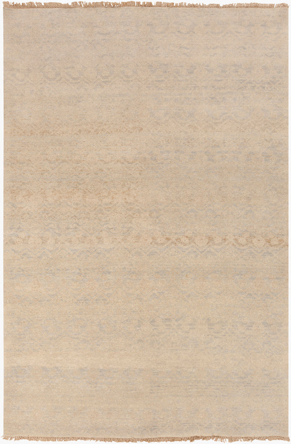 Surya Cheshire Handmade 2' X 3' Wool Rug - Elegant Hand-knotted Design With Fringe For Chic Home Décor Light Beige Nz Wool Csh6006-23