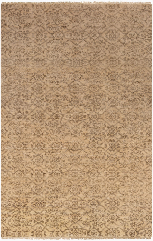 Surya Cheshire Handmade 2' X 3' Wool Rug - Elegant Hand-knotted Design With Fringe For Chic Home Décor Tan Nz Wool Csh6007-23