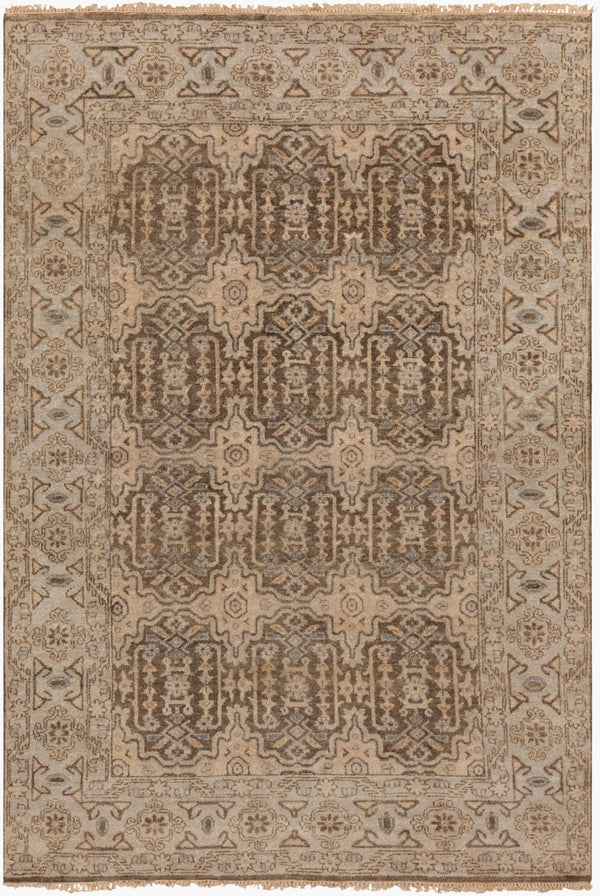 Surya Cheshire Handmade 2' X 3' Wool Rug - Elegant Hand-knotted Design With Fringe For Chic Home Décor Charcoal Nz Wool Csh6010-23