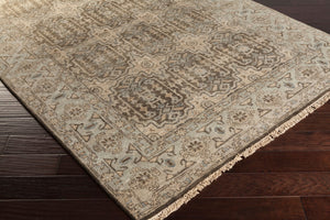Surya Cheshire Handmade 2' X 3' Wool Rug - Elegant Hand-knotted Design With Fringe For Chic Home Décor Charcoal Nz Wool Csh6010-23