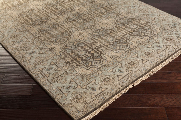 Surya Cheshire Handmade 2' X 3' Wool Rug - Elegant Hand-knotted Design With Fringe For Chic Home Décor Charcoal Nz Wool Csh6010-23