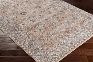 Carlisle CSI-2300 8'10" x 12'6" Machine Woven Rug CSI2300-810126  Mauve, Pale Blue, Ivory, Denim, Light Gray, Rust Surya