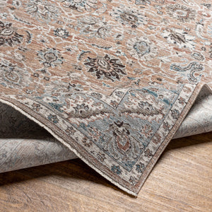 Carlisle CSI-2300 8'10" x 12'6" Machine Woven Rug CSI2300-810126  Mauve, Pale Blue, Ivory, Denim, Light Gray, Rust Surya