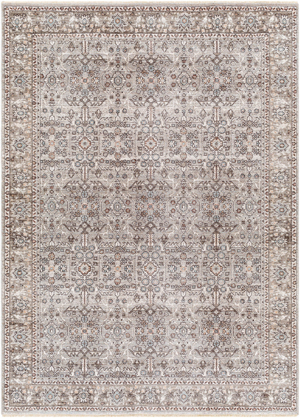 Carlisle CSI-2301 8'10" x 12'6" Machine Woven Rug CSI2301-810126  Dusty Sage, Light Gray, Dusty Pink, Ivory, Pale Blue, Charcoal Surya