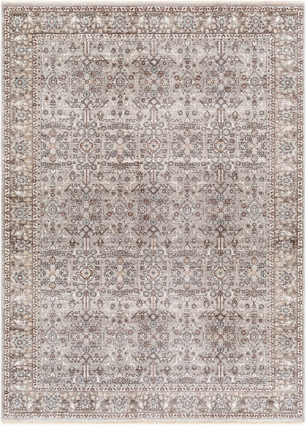 Livabliss Carlisle Traditional Polyester Area Rug Turkey Woven Medium Pile Living Room Floor Dusty Sage, Lig 5'3" x 7'9" CSI2301-5379