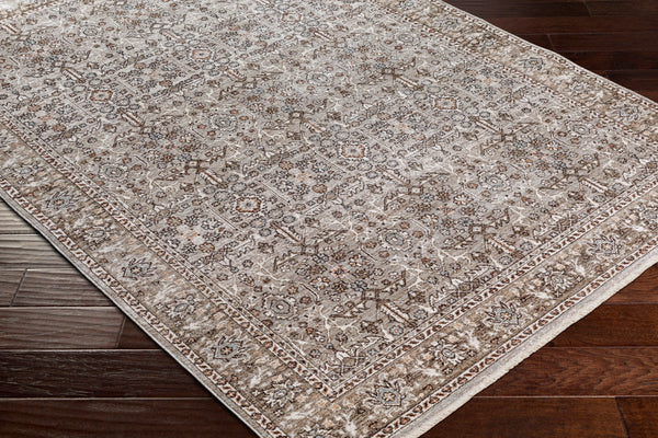 Carlisle CSI-2301 8'10" x 12'6" Machine Woven Rug CSI2301-810126  Dusty Sage, Light Gray, Dusty Pink, Ivory, Pale Blue, Charcoal Surya
