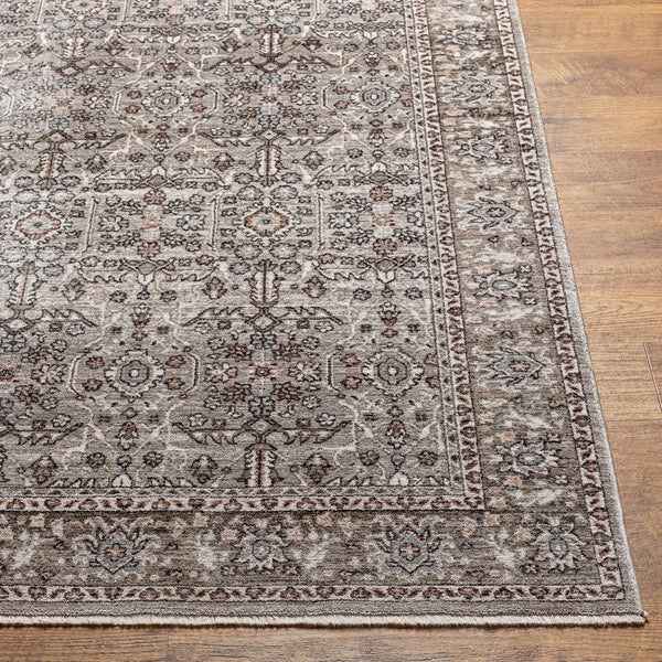 Carlisle CSI-2301 8'10" x 12'6" Machine Woven Rug CSI2301-810126  Dusty Sage, Light Gray, Dusty Pink, Ivory, Pale Blue, Charcoal Surya