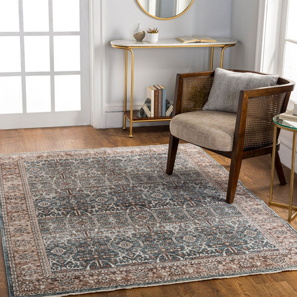 Livabliss Carlisle Traditional Polyester Runner Rug for Hallways Entryways and High Traffic Spaces Pale Blue, Dust 2' x 2'11" CSI2303-2211
