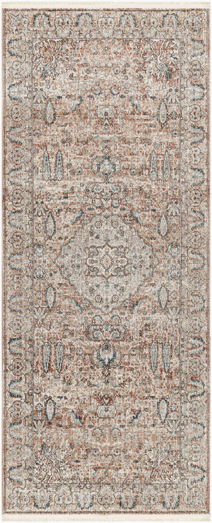Livabliss Carlisle Traditional Runner Rug Polyester Pile Hallway Entryway High Traffic Area Dusty Pink, Med 2'11" x 7'3" CSI2305-21173