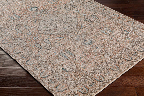 Livabliss Carlisle Traditional Runner Rug Polyester Pile Hallway Entryway High Traffic Area Dusty Pink, Med 5'3" x 5'3" CSI2305-53RD