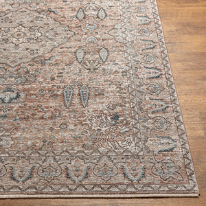 Livabliss Carlisle Traditional Runner Rug Polyester Pile Hallway Entryway High Traffic Area Dusty Pink, Med 5'3" x 5'3" CSI2305-53RD