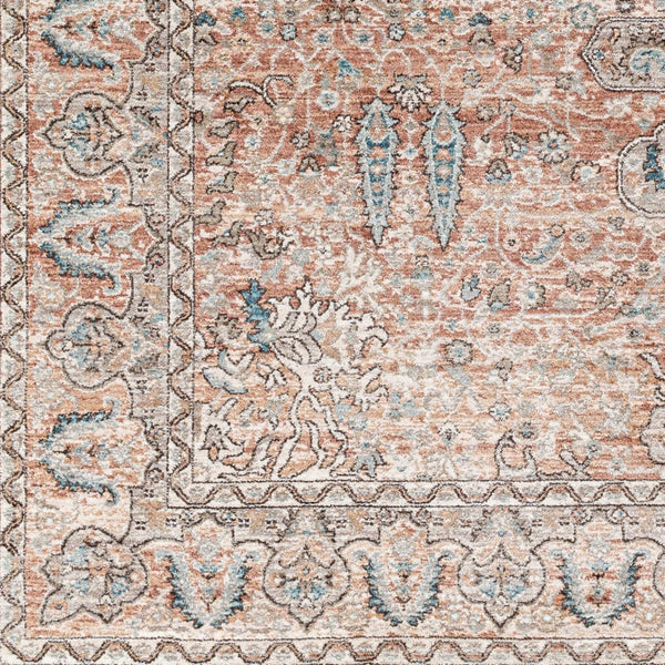 Livabliss Carlisle Traditional Runner Rug Polyester Pile Hallway Entryway High Traffic Area Dusty Pink, Med 5'3" x 5'3" CSI2305-53RD