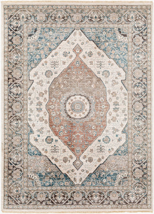 Livabliss Carlisle Traditional Square Area Rug Turkey Woven Polyester Living Room Accent Light Sage, Pal 8'10" x 12'6" CSI2306-810126