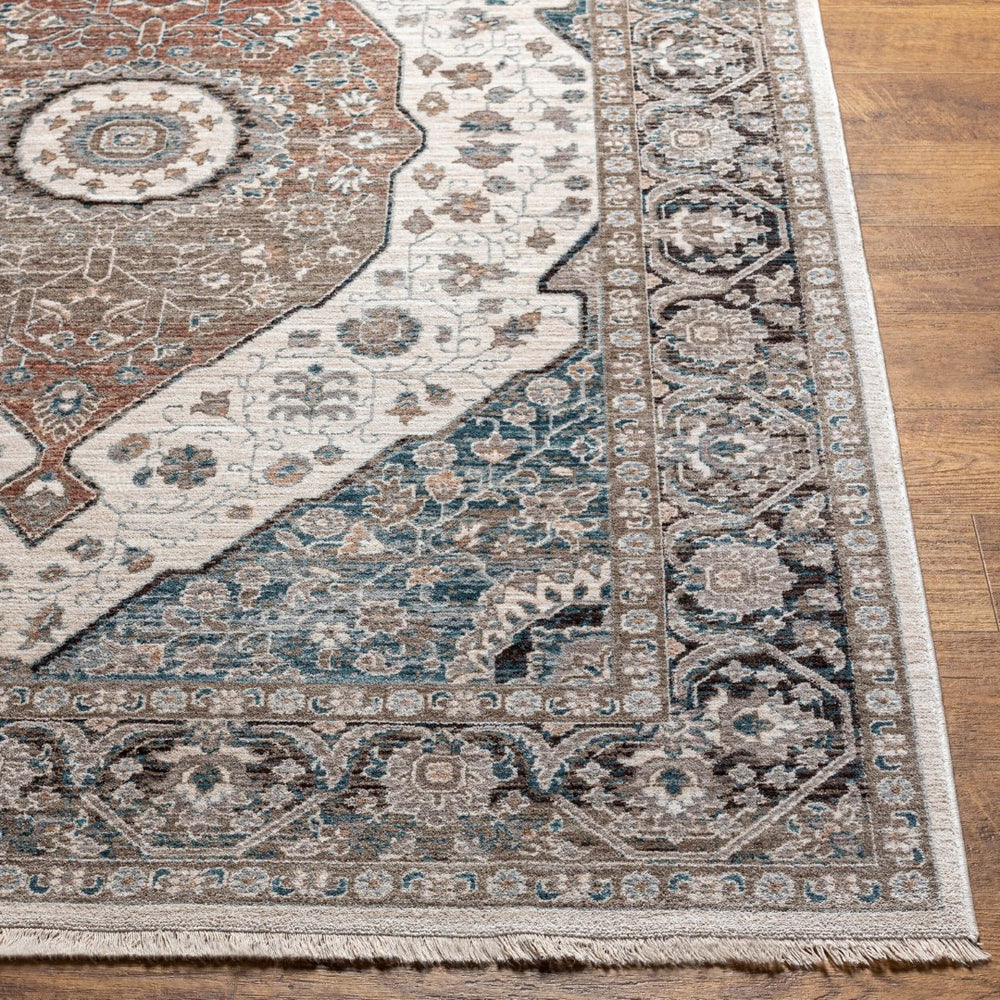 Livabliss Carlisle Traditional Square Area Rug Turkey Woven Polyester Living Room Accent Light Sage, Pal 5'3" x 5'3" CSI2306-53RD