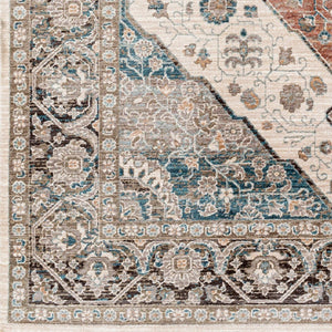 Livabliss Carlisle Traditional Square Area Rug Turkey Woven Polyester Living Room Accent Light Sage, Pal 8'10" x 12'6" CSI2306-810126