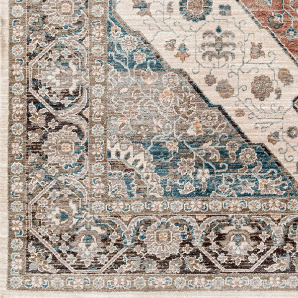 Livabliss Carlisle Traditional Square Area Rug Turkey Woven Polyester Living Room Accent Light Sage, Pal 8'10" x 12'6" CSI2306-810126