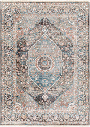 Livabliss Carlisle Square Polyester Area Rug Machine Woven in Turkey with Soft Medium Pile Dusty Pink, Sag 8'10" x 12'6" CSI2307-810126