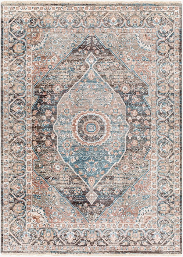 Livabliss Carlisle Square Polyester Area Rug Machine Woven in Turkey with Soft Medium Pile Dusty Pink, Sag 8'10" x 12'6" CSI2307-810126