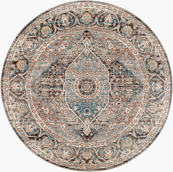 Livabliss Carlisle Square Polyester Area Rug Machine Woven in Turkey with Soft Medium Pile Dusty Pink, Sag 5'3" x 5'3" CSI2307-53RD