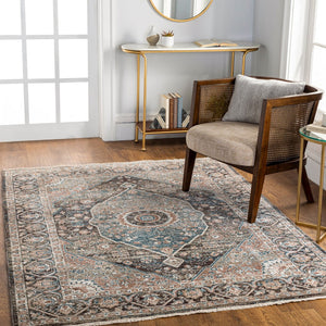Livabliss Carlisle Square Polyester Area Rug Machine Woven in Turkey with Soft Medium Pile Dusty Pink, Sag 8'10" x 12'6" CSI2307-810126